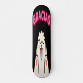 Gracias - Witte hond schoppen Skateboard