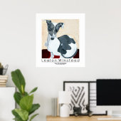 Gracie, de Italiaanse Greyhound Poster (Thuiskantoor)