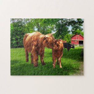 "Gracie & her Calf" Puzzle Legpuzzel