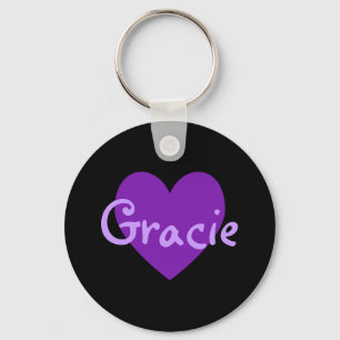 Gracie in Paars Sleutelhanger