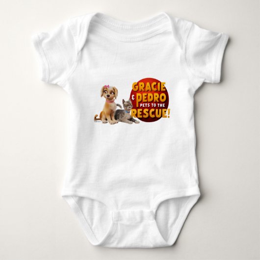 Gracie & Pedro Dynamic Duo Romper (Voorkant)
