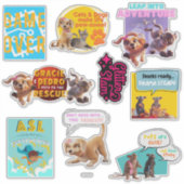 Gracie & Pedro Party Favoriet Sticker (Voorkant)