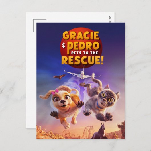 Gracie & Pedro: Pets to the Rescue! Briefkaart (Voorkant / Achterkant)