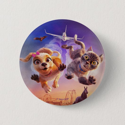 Gracie & Pedro: Pets to the Rescue! Ronde Button 5,7 Cm (Voorkant)