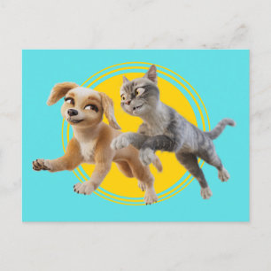 Gracie & Pedro Unleashed Briefkaart