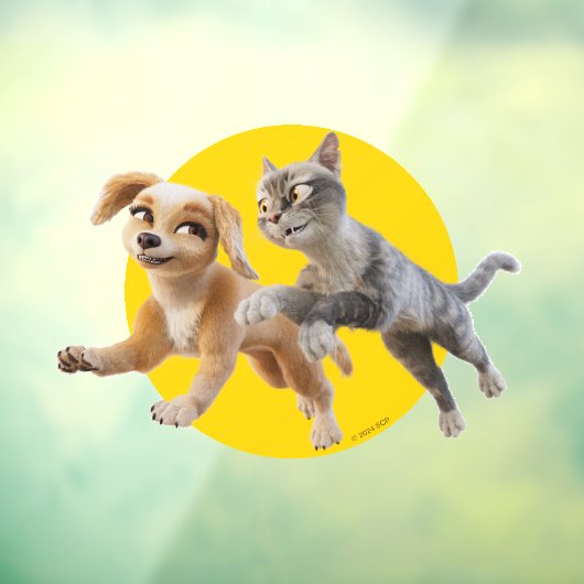 Gracie & Pedro Unleashed Raamsticker (Vel 3)