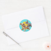 Gracie & Pedro Unleashed Ronde Sticker (Envelop)