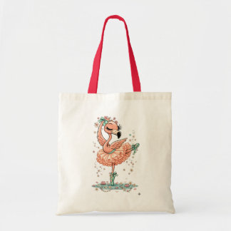 Gracieuze Flamingo Ballerina in Bloei Tote Bag