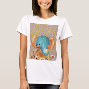 Gracieuze Olifant in het Wild T-shirt