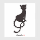 Gracious Evil Black Cat Sticker (Vel)