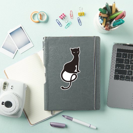 Gracious Evil Black Cat Sticker (iPad Cover)