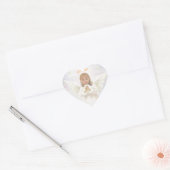 Gracious - Kleine meisje engel bidden Hart Sticker (Envelop)