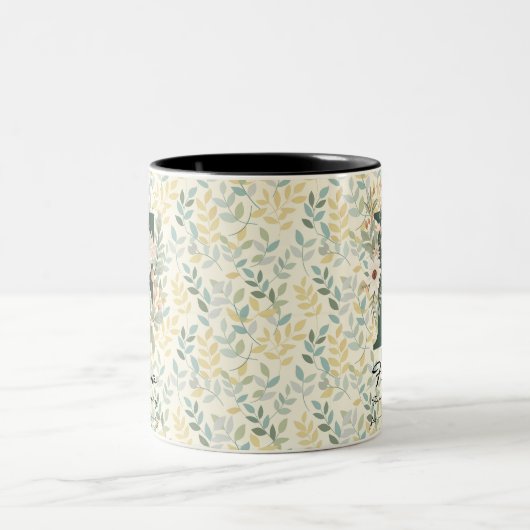 Gracity Boho Chic Mug avec Floral Monogram Fiona (Centre)