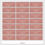 Gracity Minimalist Mariage Étiquette de adresse in<br><div class="desc">Cette élégante et minimaliste étiquette de adresse mariage est parfaite pour un mariage rustique. Le design présente un beau front dans un arrière - plan en terre cuite pour agrémenter votre événement.</div>