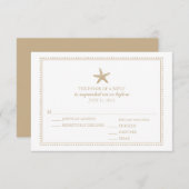 Gracity Starfish | Mariage RSVP (Devant / Derrière)