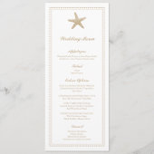 Gracity Starfish | Menu Mariage (Devant)