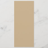 Gracity Starfish | Menu Mariage (Dos)