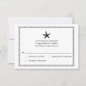 Gracity Starfish Noir | Mariage RSVP (Devant)