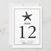 Gracity Starfish Noir | Numéro de table (Devant)