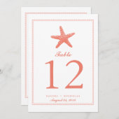 Gracity Starfish | Numéro de table (Devant / Derrière)