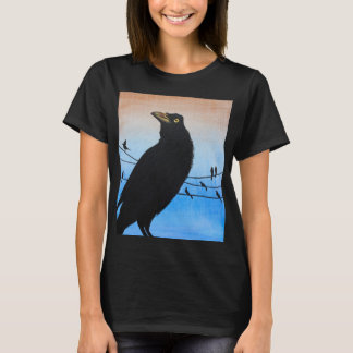 Grackle Austin Texas Bird Natuur Wildlife Painting T-shirt