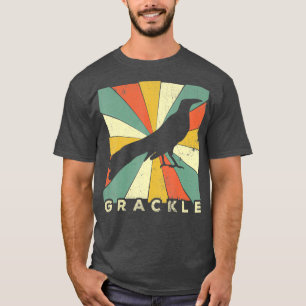  Grackle Bird Lover Retro Style Animal T-shirt