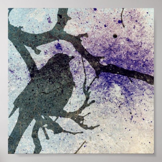 Grackle Grunge Poster (Voorkant)