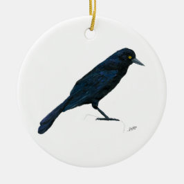 Grackle Keramisch Ornament