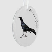 Grackle met grote buikholte ornament (voorkant)