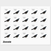 Grackle Vierkante Sticker (Vel)