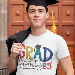 Grad 2023 bold colorful graduation T-Shirt