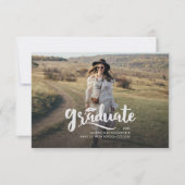 Grad 2023 Deux photo Faire-part de graduation mode (Devant)