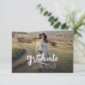 Grad 2023 Deux photo Faire-part de graduation mode (Debout devant)