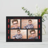 GRAD 2024 GRAD PHOTO COLLAGE GRADUATION INVITATION (Debout devant)