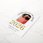 Grad 2025 Arch Photo Real Gold Foil Faire-part (Rotation)
