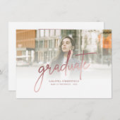 Grad 2025 Photos Faire-part de graduation (Devant / Derrière)
