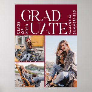 Grad 2026 Foto's Afstudeer Geschenk Poster