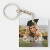 Grad 2026 Script Aangepaste Foto Sleutelhanger (voorkant)