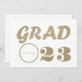 GRAD 23  Feest met aangepaste afbeelding of logo Kaart (Voorkant / Achterkant)