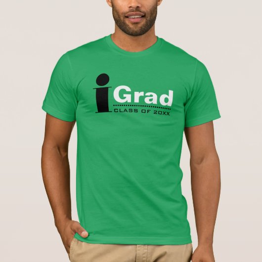 Grad. Aangepaste T-shirts voor Afstuderen (Voorkant)