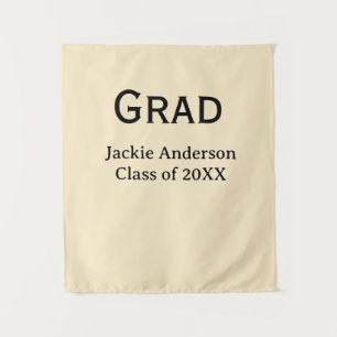 Grad afstudeerjaar naam hoofdletter klas van 20XX Wandkleed