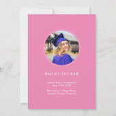 GRAD Arch 3-Photo Moderne Invitation de graduation (Dos)