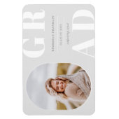 GRAD Arrondi cadre photo Magnet de graduation (Vertical)