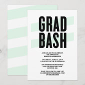 Grad Bash | Invitation de la fête de graduation (Devant / Derrière)