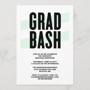 Grad Bash Invitation de la fête de graduation