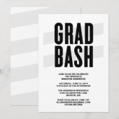 Grad Bash| Invitation du groupe de diplômés (Devant / Derrière)