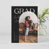 GRAD Black Arch Faire-part de graduation (Debout devant)