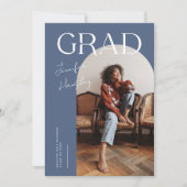 GRAD Blue Arch Faire-part de graduation (Devant)