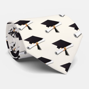 Grad Cap en Diploma Afstuderen Stropdas