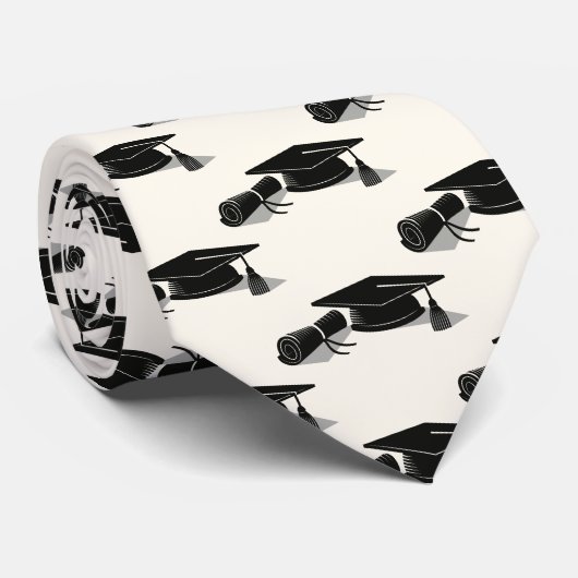 Grad Cap en Diploma Afstuderen Stropdas (Opgerold)